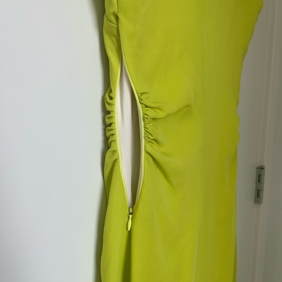 Zara Neon Green Midi Dress Size XS - Picture 7 of 7